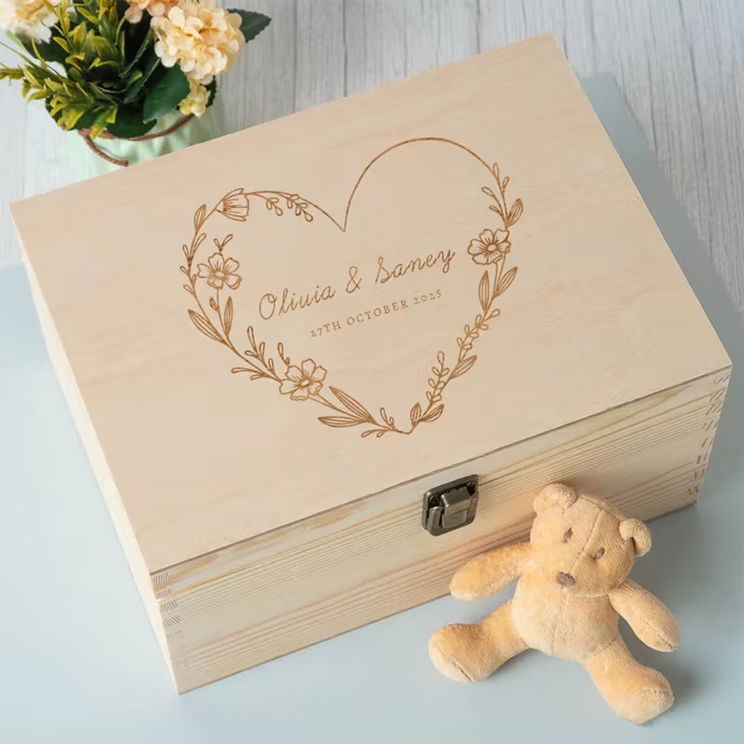 Personalized Craft Storage Box and Organizer, Custom Gift